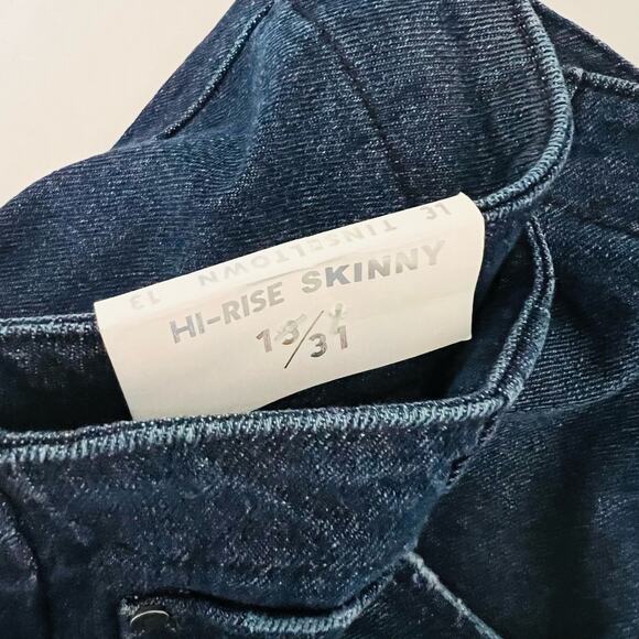 Tinseltown High Rise Skinny Jeans Size 31 Blue NWT - Picture 6 of 11